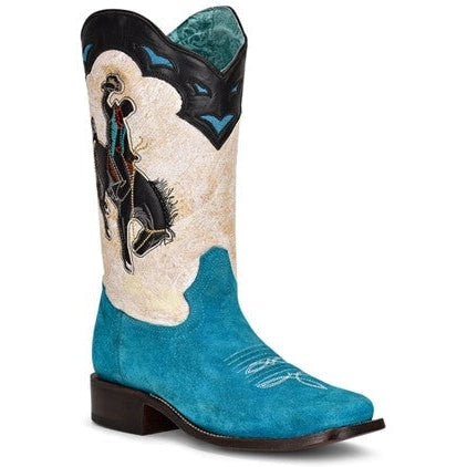 Corral Women's Turquoise Bucking Bronc Cowboy Boot