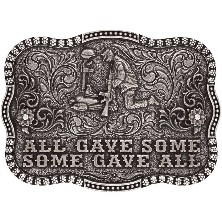 Montana Silversmiths All Gave Some Belt Buckle