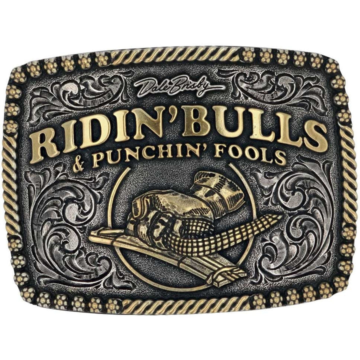 Montana Silversmiths Dale Brisby Bulls and Fools Belt Buckle