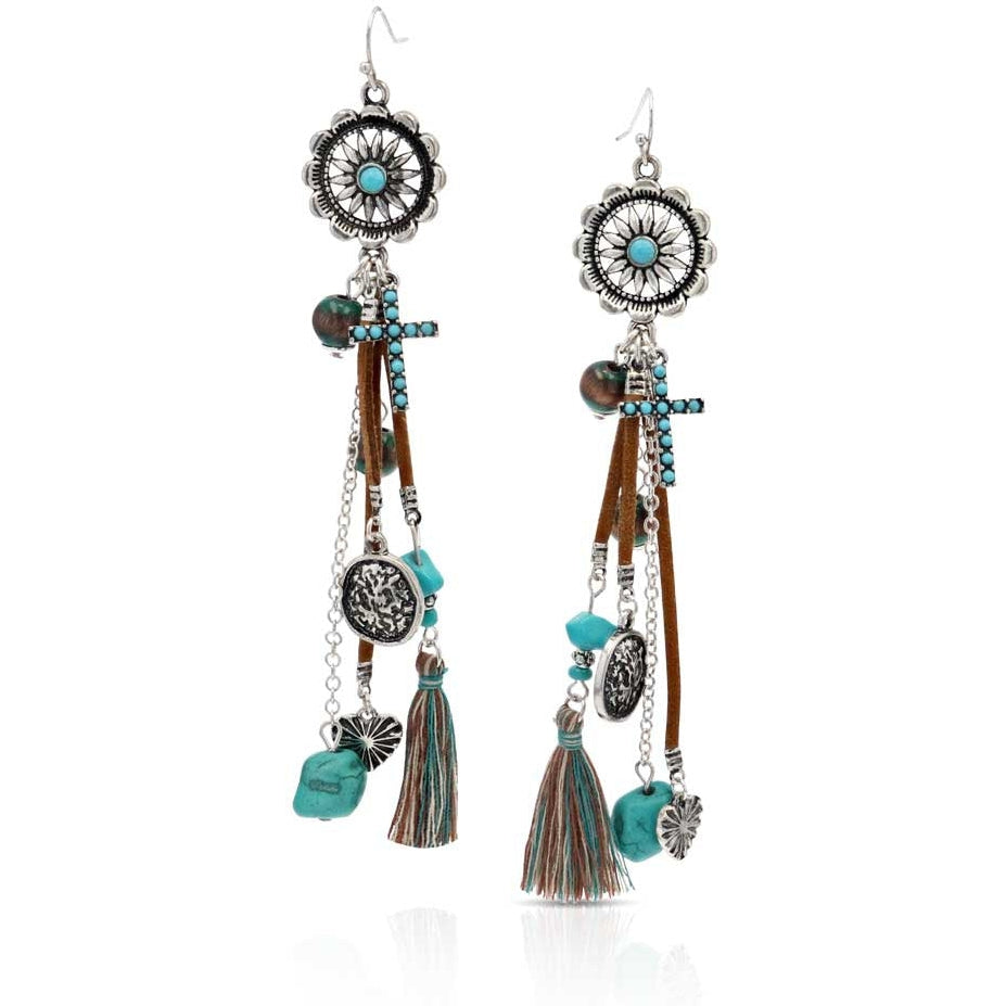Montana Silversmiths Turquoise Menagerie Earrings