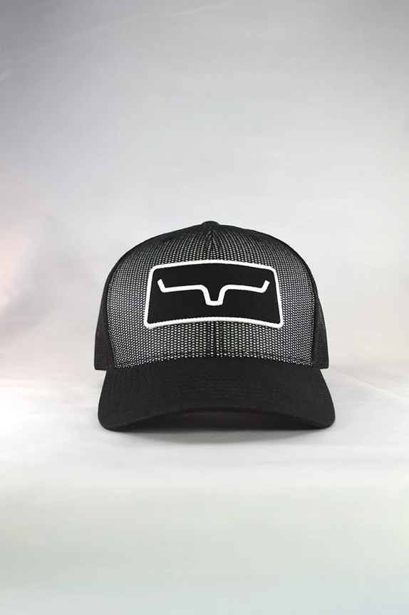 Kimes Ranch Black All Mesh Trucker Hat