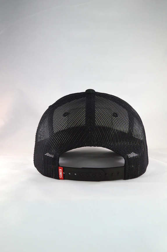 Kimes Ranch Black All Mesh Trucker Hat