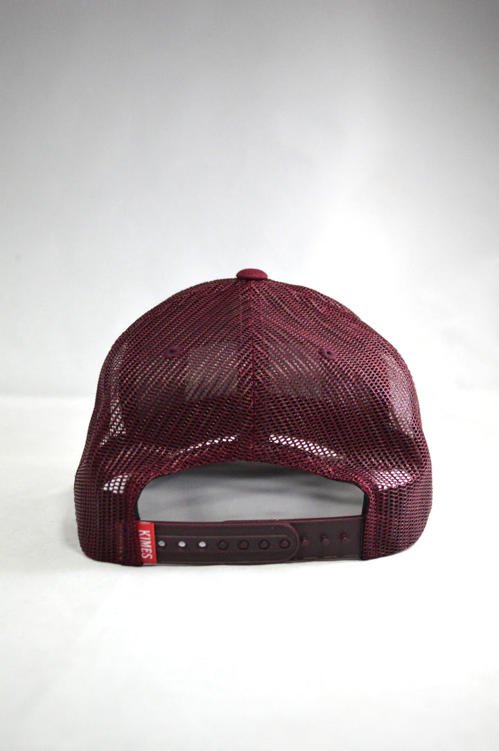 Kimes Ranch Burgundy All Mesh Trucker Cap