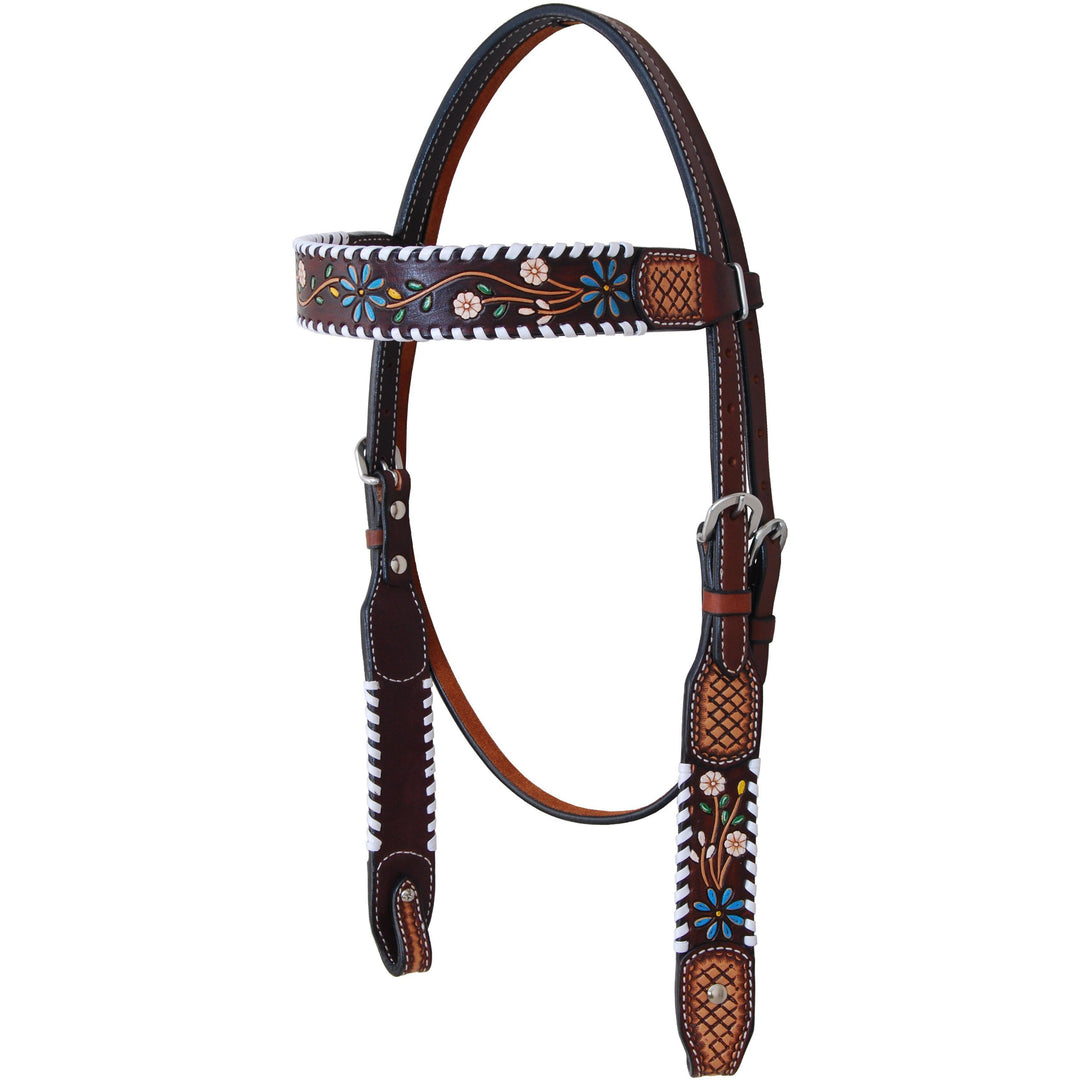 Rafter T Ranch Floral Vine Collection Browband Headstall