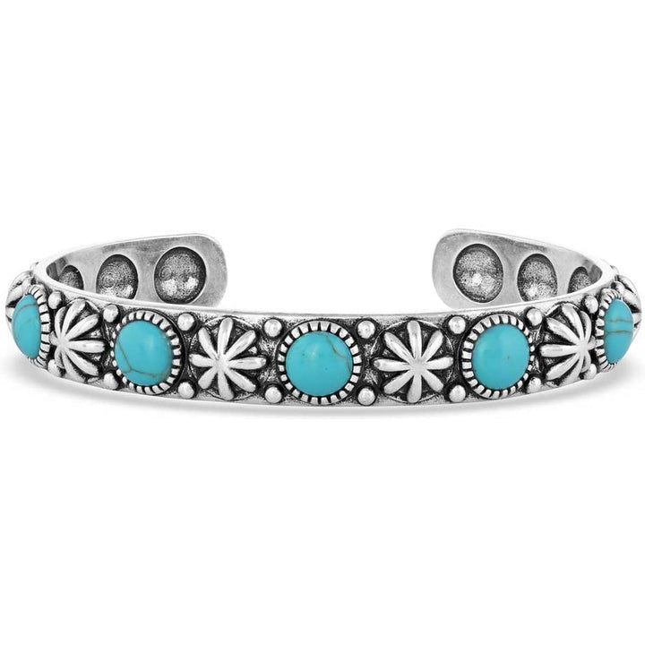 Montana Silversmiths Starlight Starbrite Turquoise Silver Bracelet