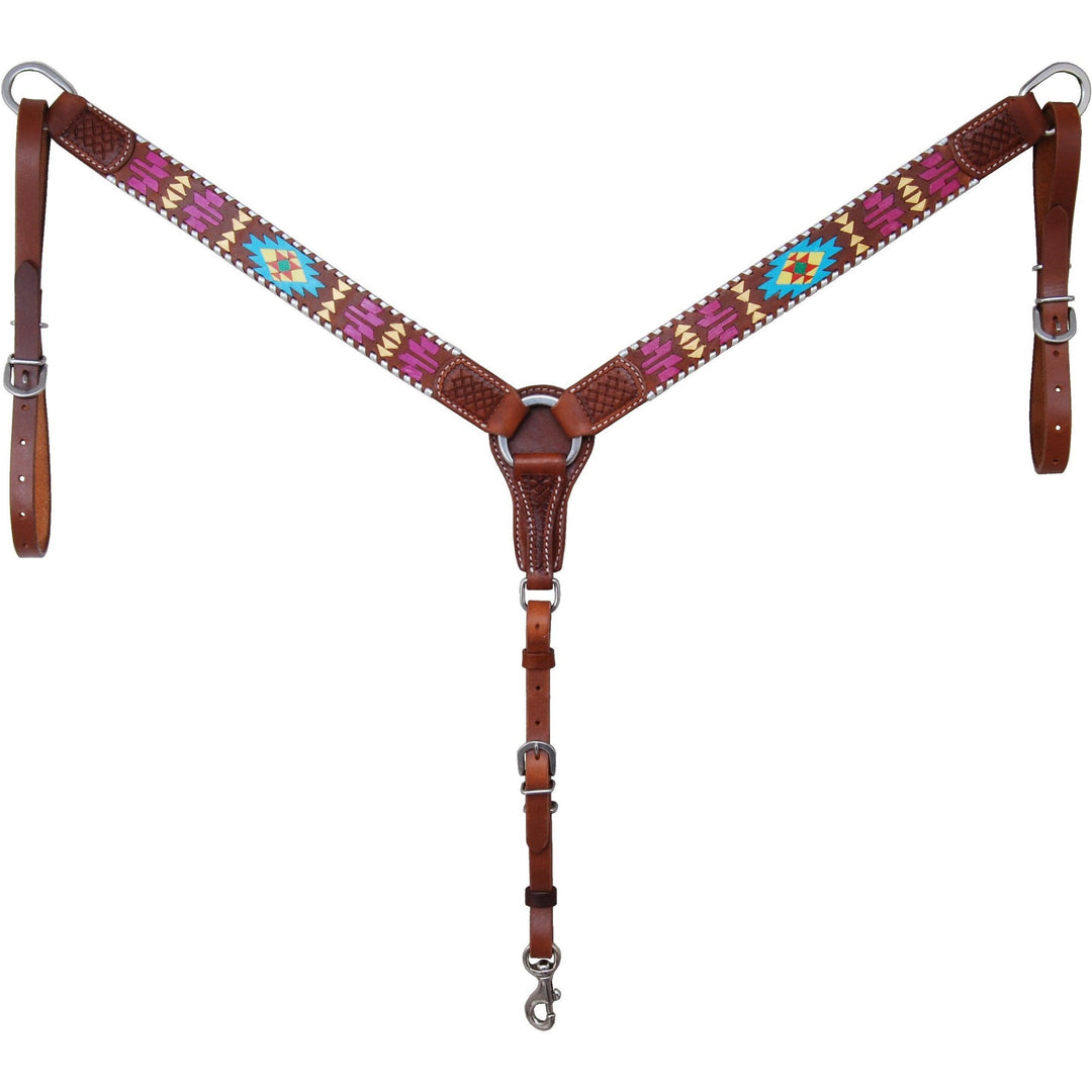 Rafter T Ranch Painted Aztec Collection Breast Collar