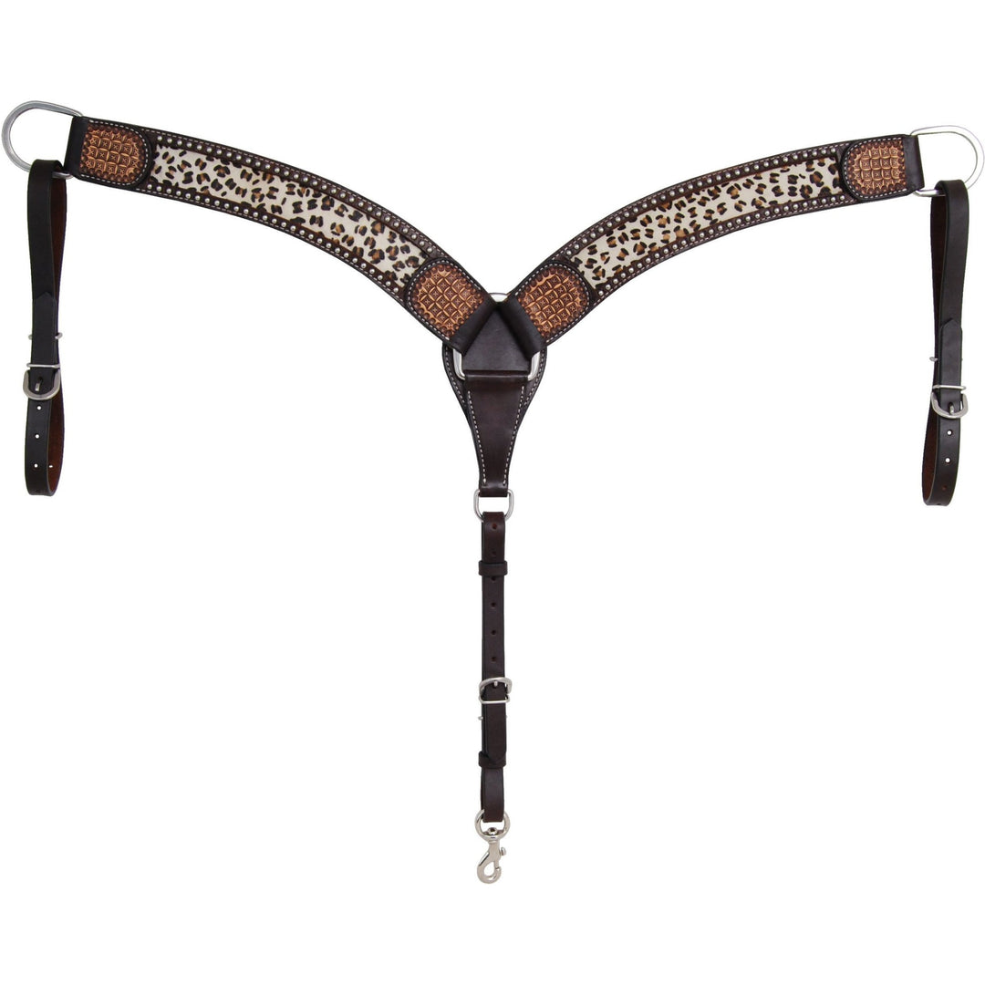 Rafter T Ranch Leopard Collection 3" Breast Collar