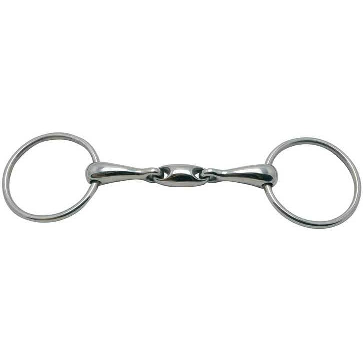Double Jointed Loose Ring Snaffle With Oval Link-18mm