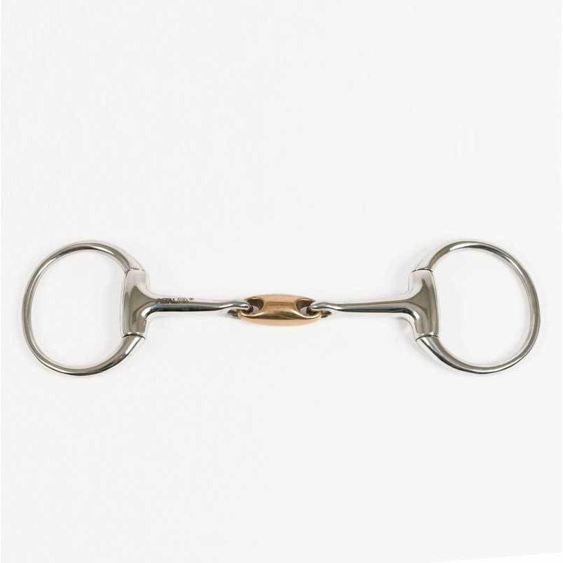 Double Jointed Eggbutt Snaffle With Oval Link- 16mm