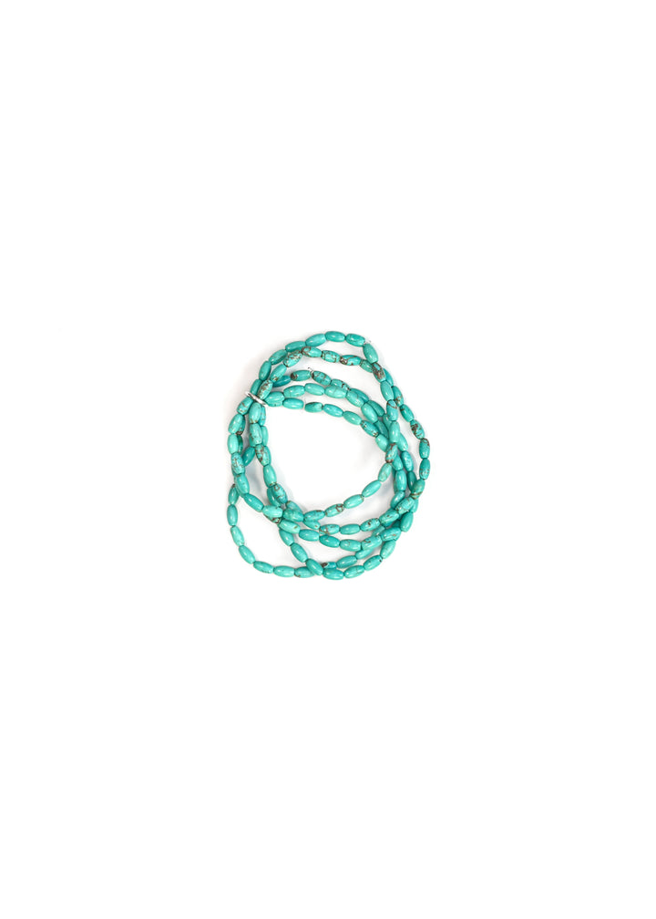 West and Co Turquoise Dainty Beaded Bracelet