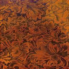 Wyoming Traders Rust Baroque Silk Scarf