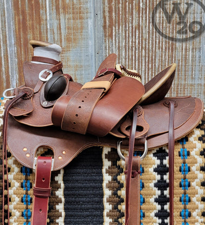 RW Bowman Mike Branch Rough Out Saddle - West 20 Saddle Co.