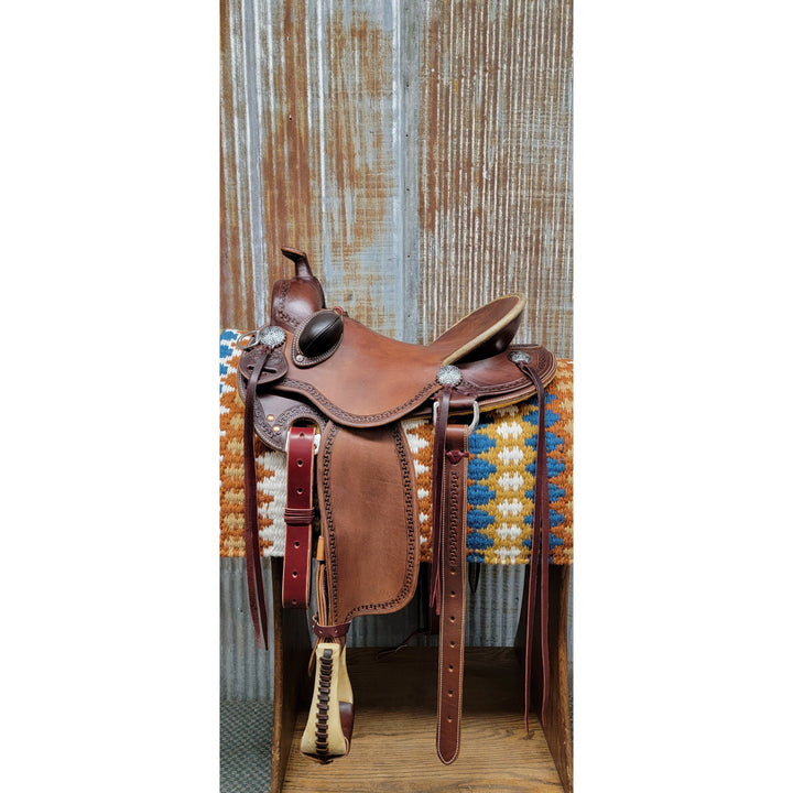 RW Bowman Mike Branch Natural Ride Heavy Oiled Saddle