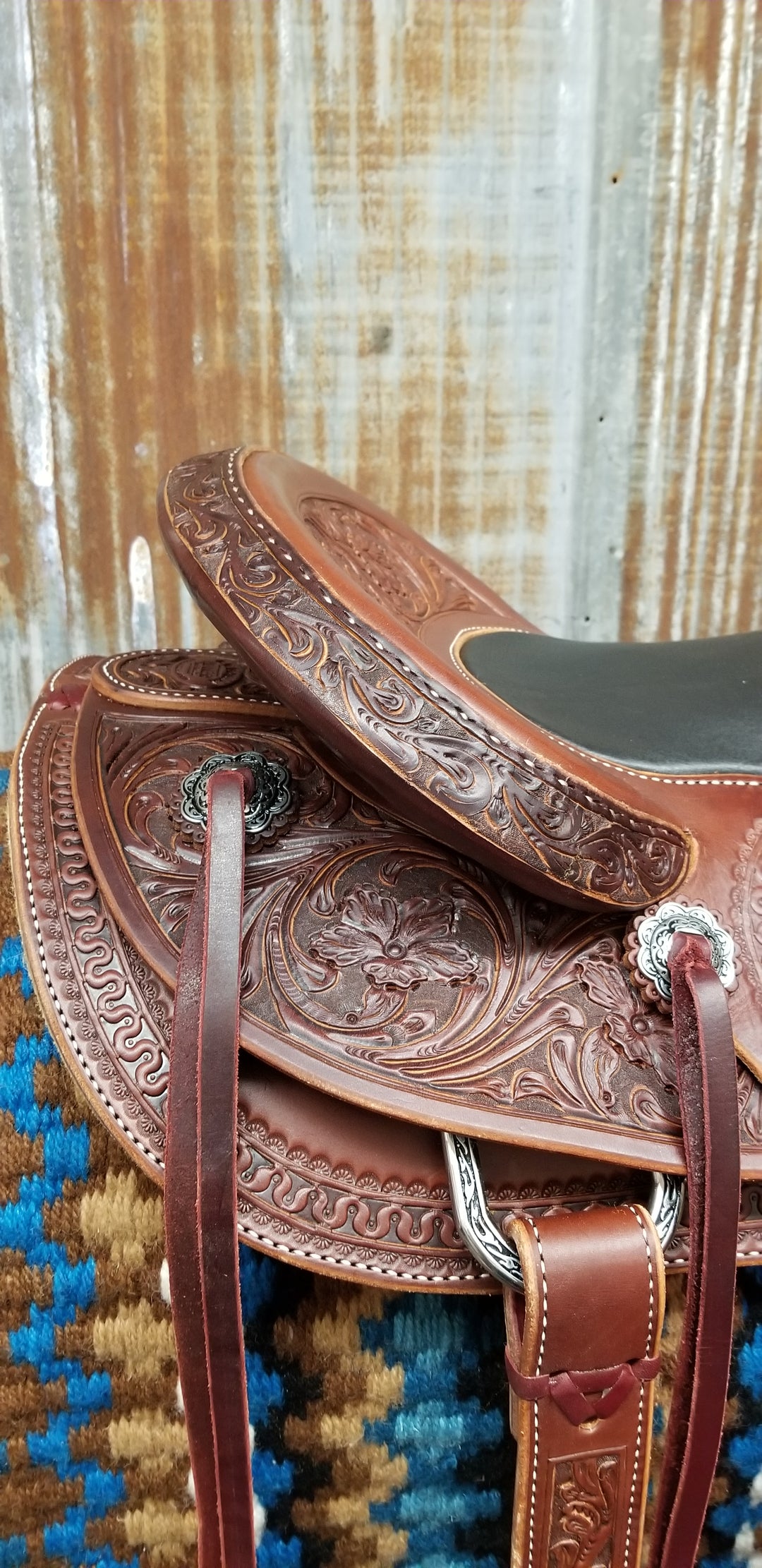 Cowboy Western Saddle 15 16 Barrel Racing Pleasure Horse Trail Tooled Leather 09 Lbc Cowboy Western Saddle 15 16 Barrel Racing Pleasure Horse Trail Tooled Leather 09 Lbc