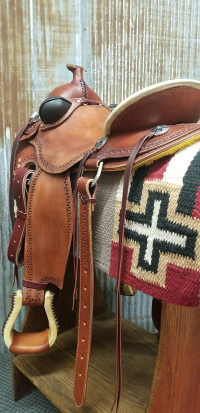 RW Bowman Mike Branch Natural Ride Saddle - West 20 Saddle Co.