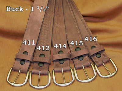 West 20 Saddle Co. 1 3/4" Fine Leather Belt - West 20 Saddle Co.