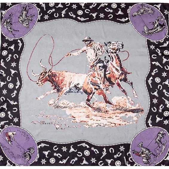 Wyoming Traders CM Russel Moss Limited Edition Silk Scarf
