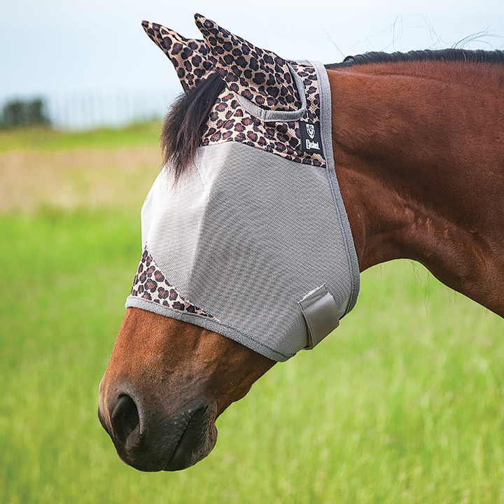Cashel Crusader Pattered Fly Mask - Standard With Ears