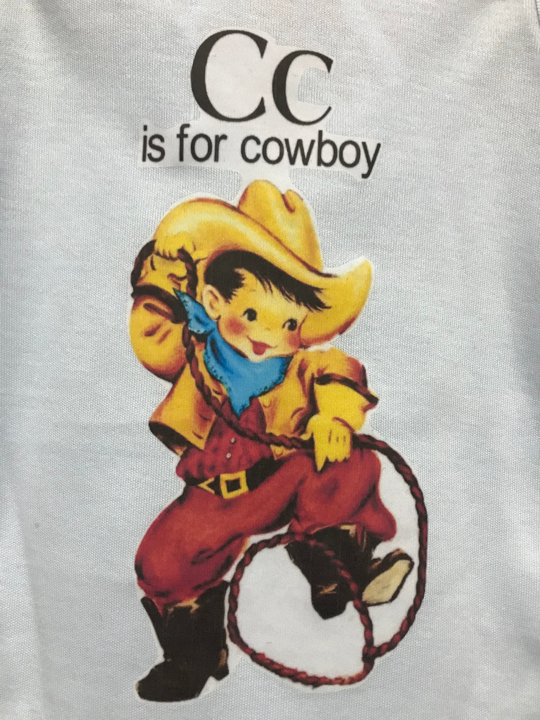 Cc is for Cowboy Onesie
