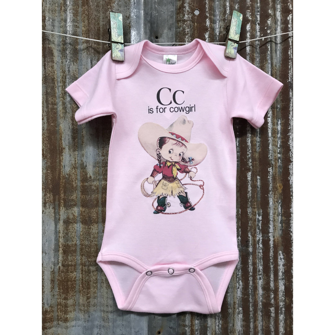 Cc is for Cowgirl Onesie