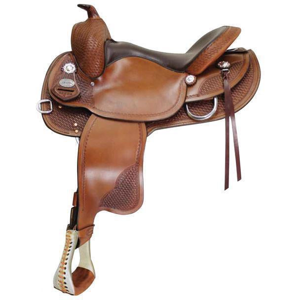 Crates 2222 Classic Reining Saddle Round Skirt - West 20 Saddle Co.