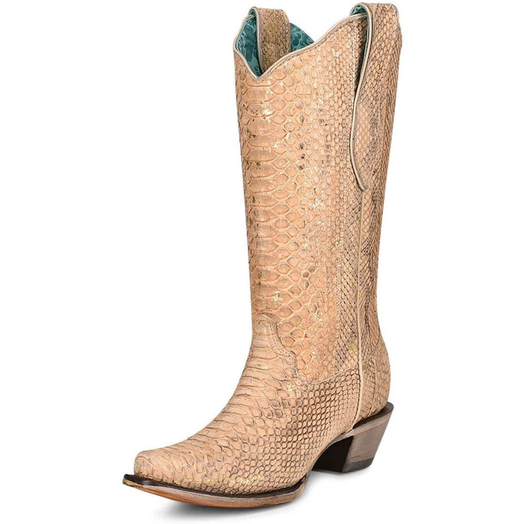 Corral Women's Nude Full Python Tall Boot