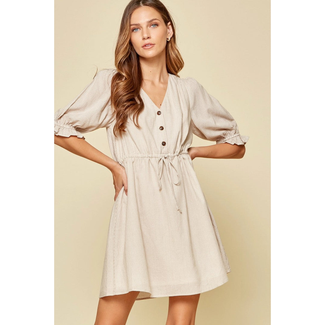 casual cream dress Beige Casual Dresses for Women