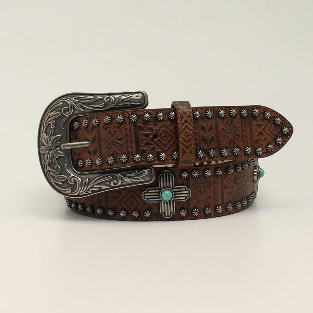 Hooey Women's Original Aztec Leather Western Belt