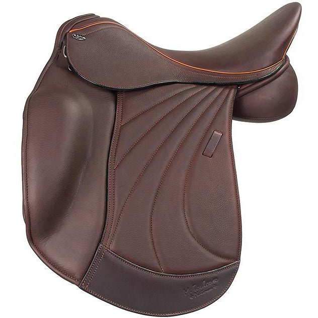 M. Toulouse Chocolate Delilah Platinum Dressage Saddle - West 20 Saddle Co.