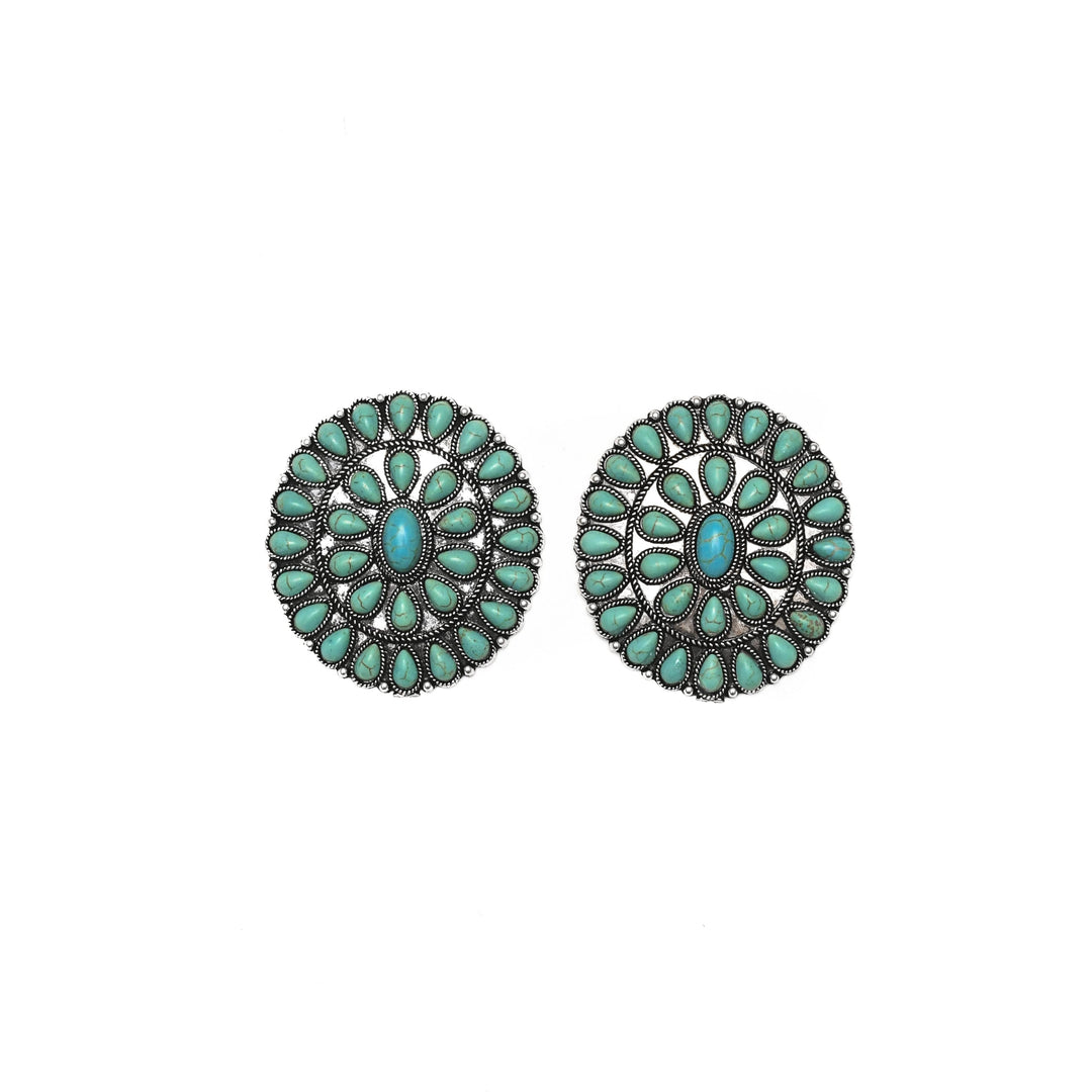 West and Co Large Cluster Post Earrings