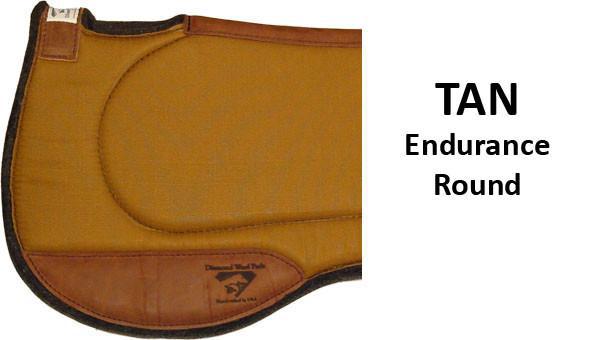 Diamond Wool Endurance Contoured Ranch Pad – Round - West 20 Saddle Co.