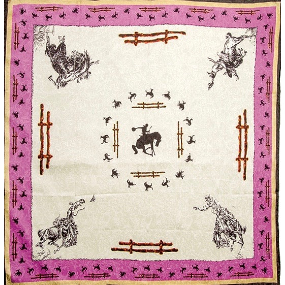 Wyoming Traders Ivory Fences Limited Edition Silk Scarf