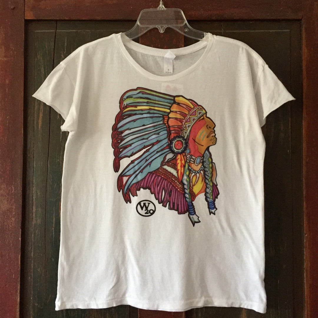 West 20 Saddle Co. Women's Chief Head Graphic Tee - West 20 Saddle Co.