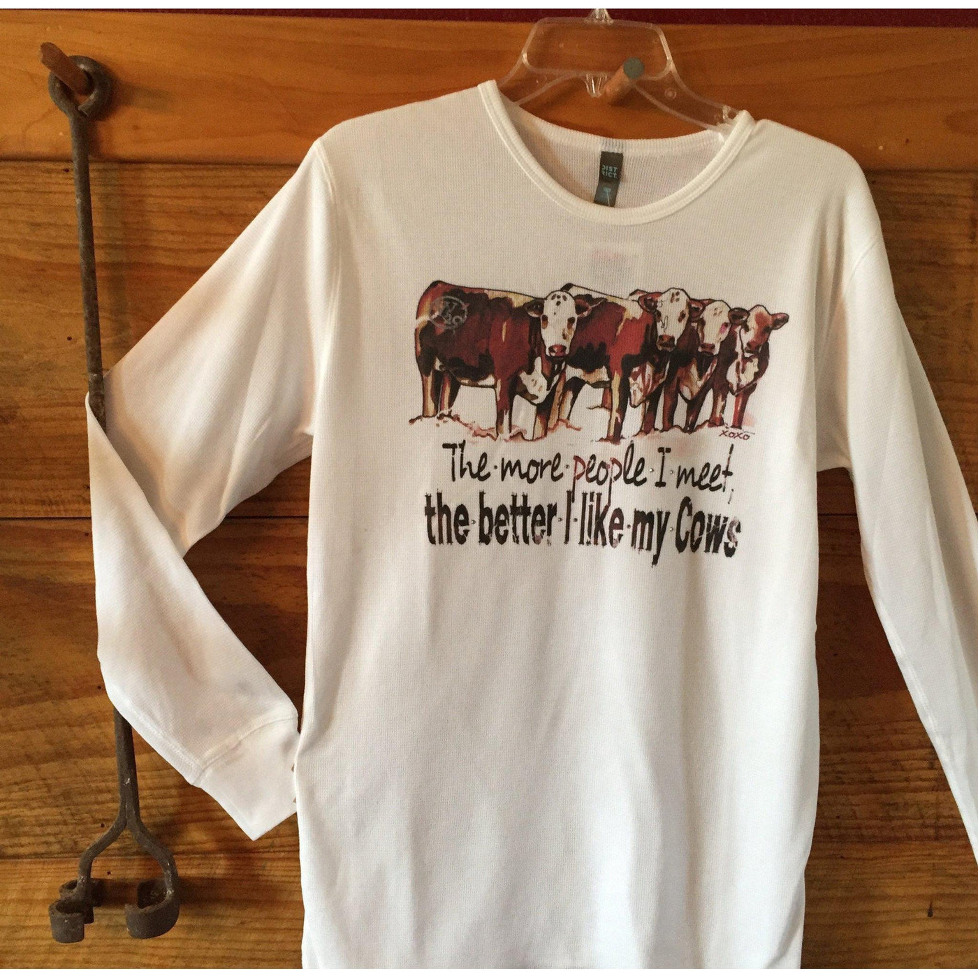 West 20 Saddle Co. The Better I Like My Cows Long Sleeve Thermal - West 20 Saddle Co.