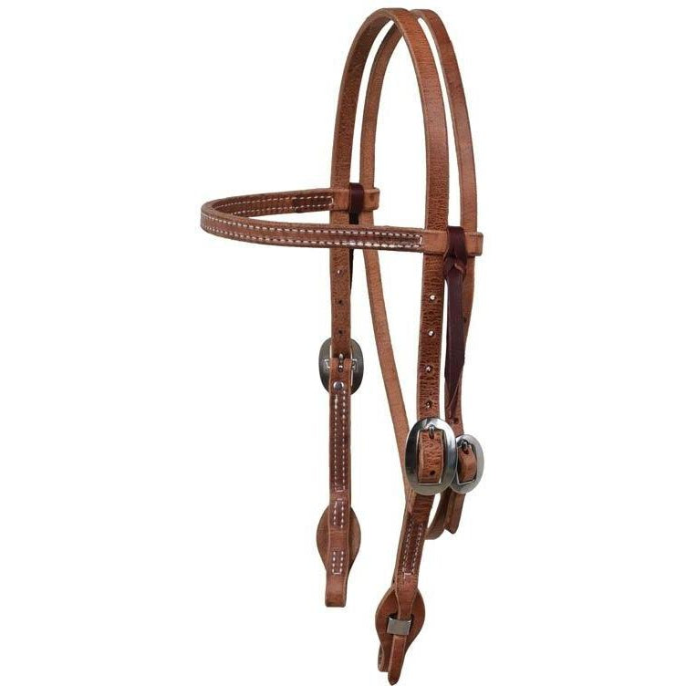 Berlin Custom Leather Quick Change Browband Headstall-Oiled