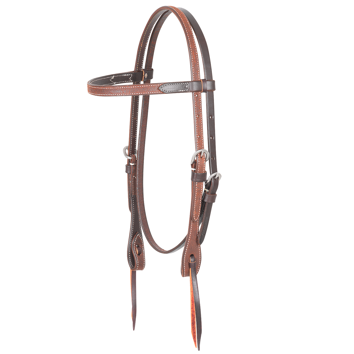 Martin Chestnut Roughout Headstall - West 20 Saddle Co.
