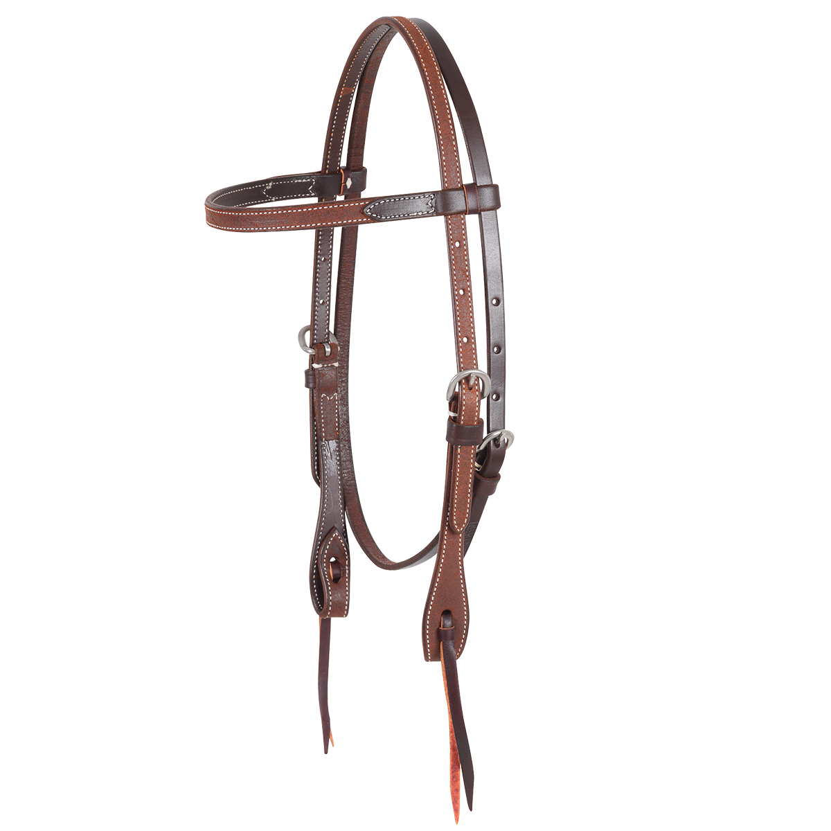 Martin Chocolate Roughout Headstall - West 20 Saddle Co.