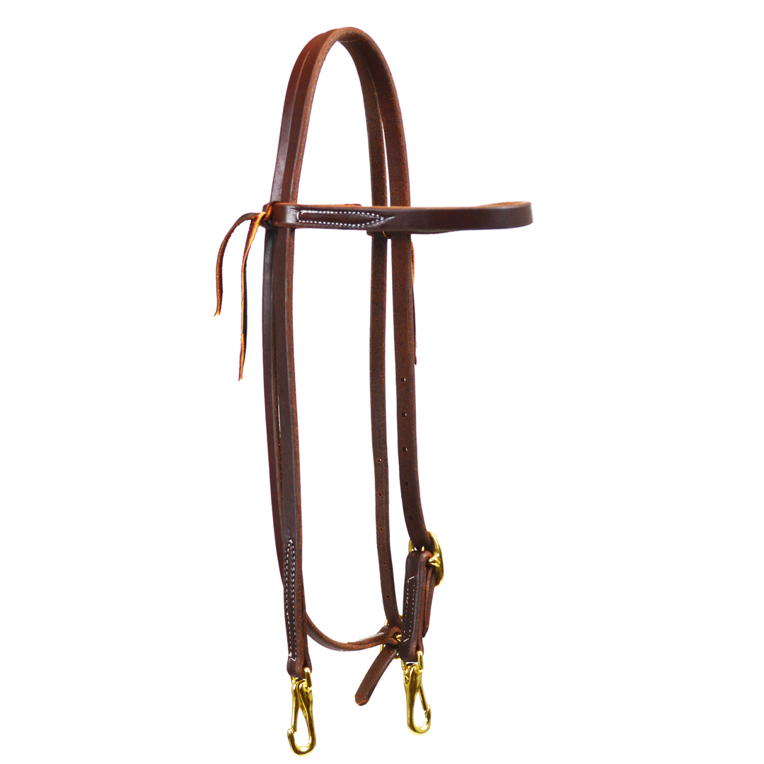 Single Buckle Browband Headstall with Snaps