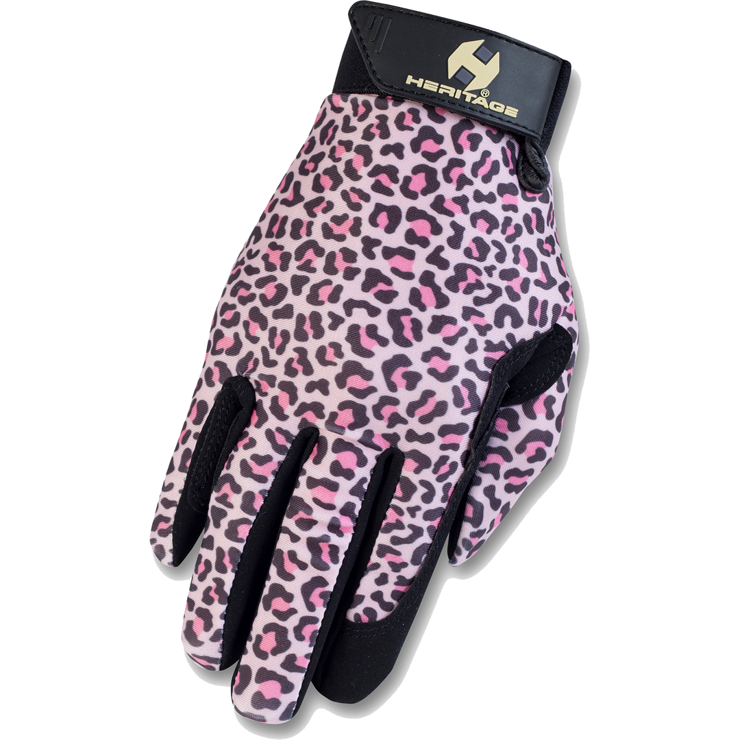Heritage Performance Glove-Pink Leopard