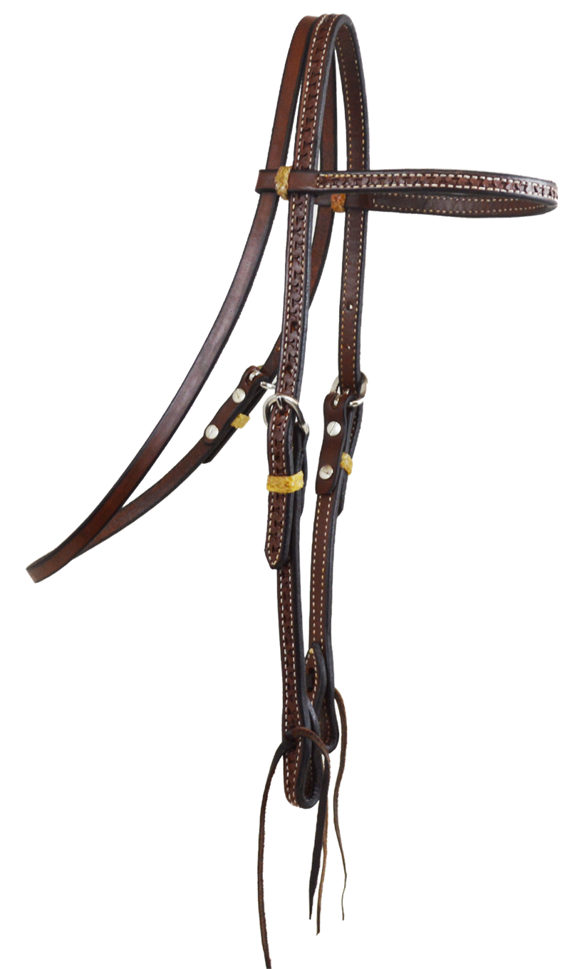 Running 'W' Tooled Browband Headstall