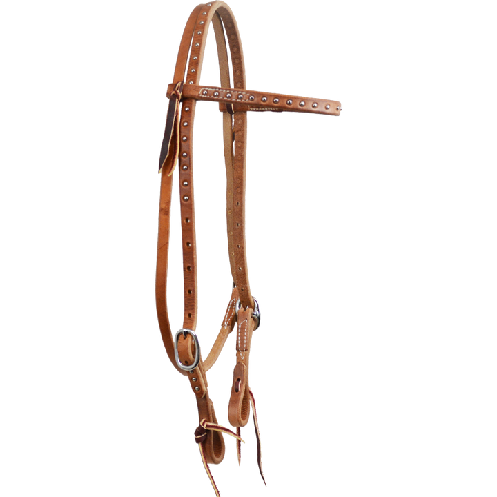 Dotted Double Buckle Browband Headstall