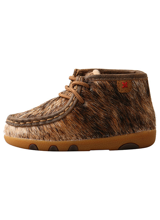 Twisted X Infant Chukka Driving Moc-Brindle Hair On