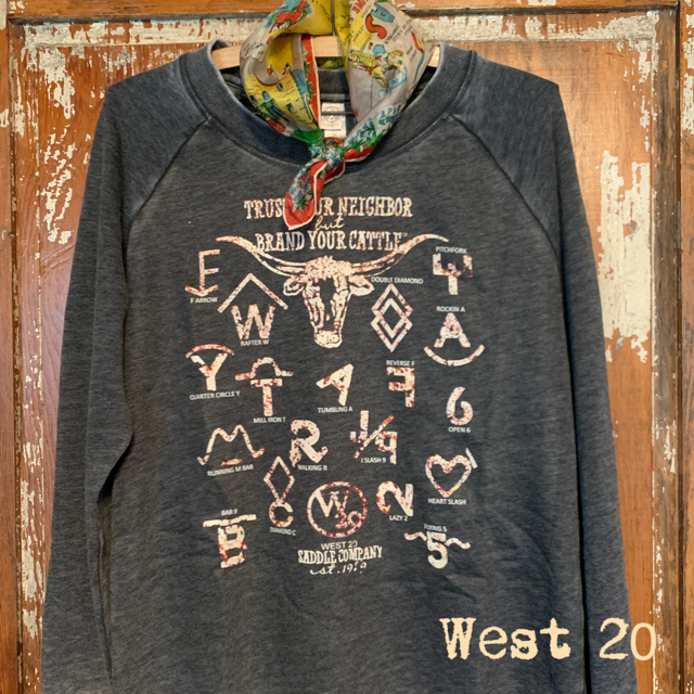 West 20 Cattle Co Brands Sweatshirt