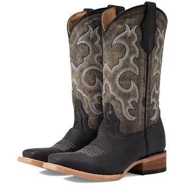 Circle G by Corral Kid's Black Embroidered Cowboy Boot