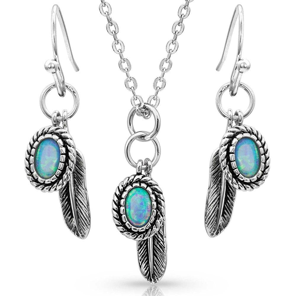 Montana Silversmiths Wishing On Hope Opal Jewelry Set