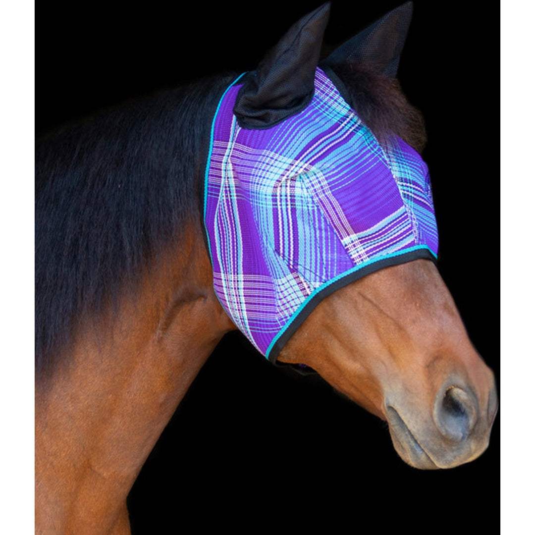 Kensington Signature Fly Mask with Ears-Lavender Mint