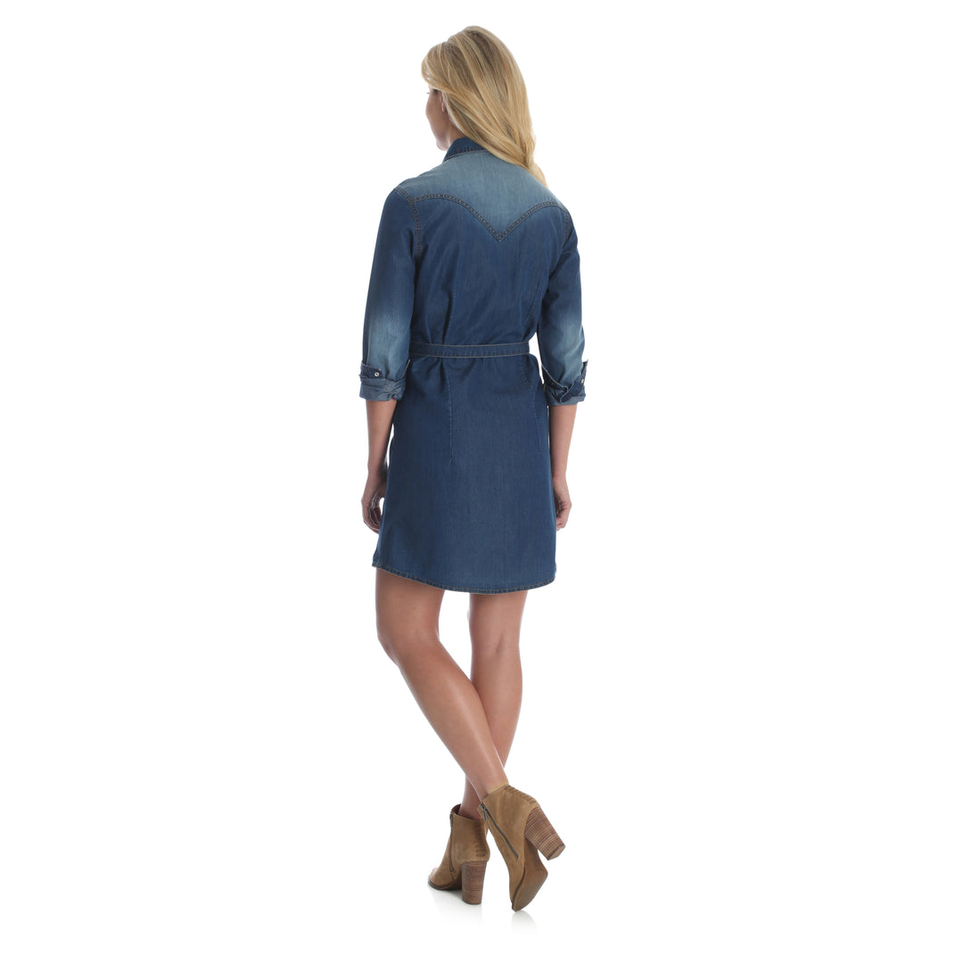 Wrangler Women's Denim Dress West 20 Saddle Co. Wrangler Women's Denim Dress West 20 Saddle Co.