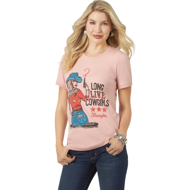 Wrangler Women's Long Live Cowgirls Tee