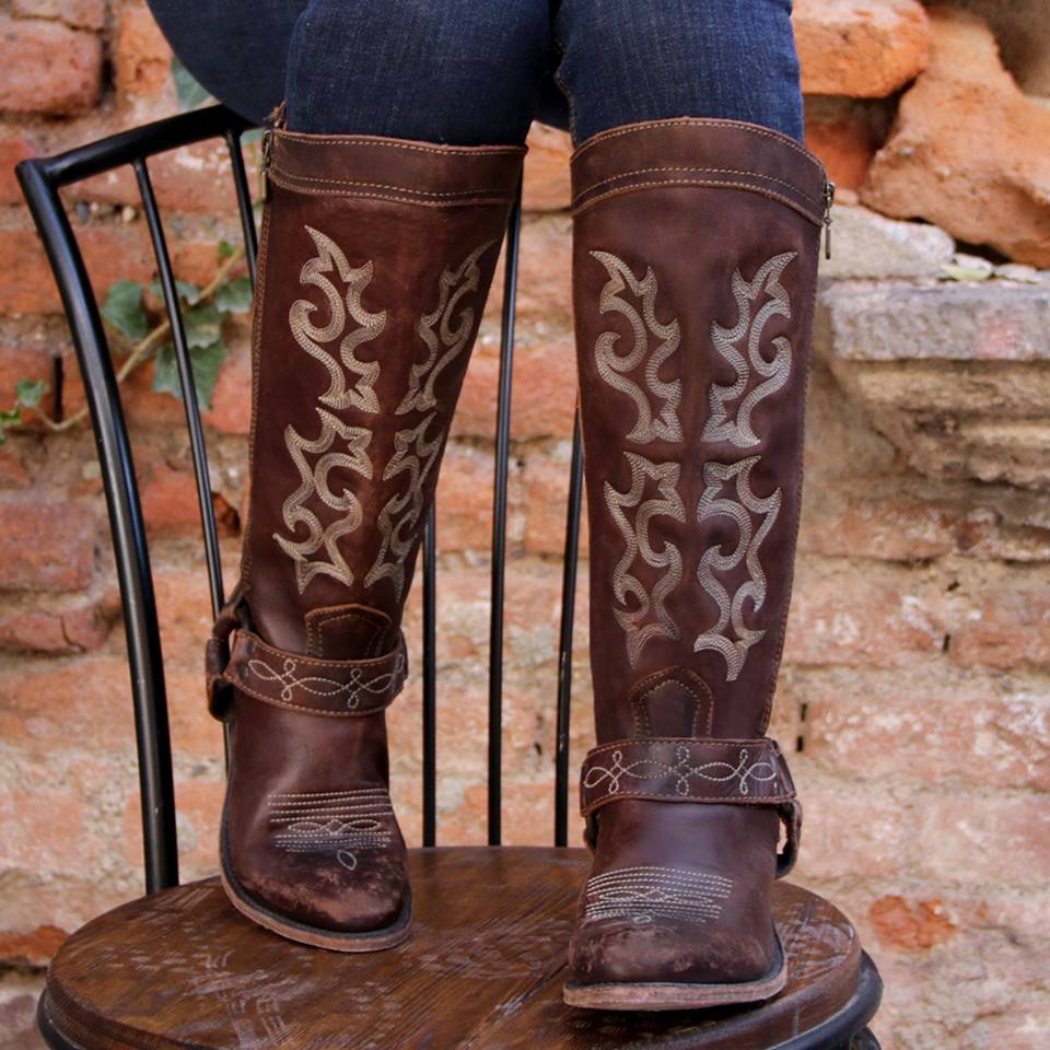 Liberty Black Boots Vintage Canela Tall Women's Boots - West 20 Saddle Co.
