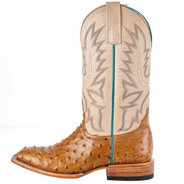 Macie Bean Top Hand Antique Saddle Full Quill Ostrich Boot